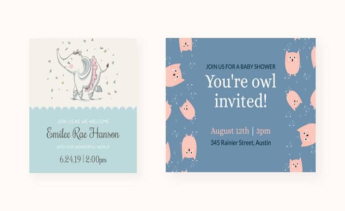 Beautiful Baby Shower Invitation Online Cards